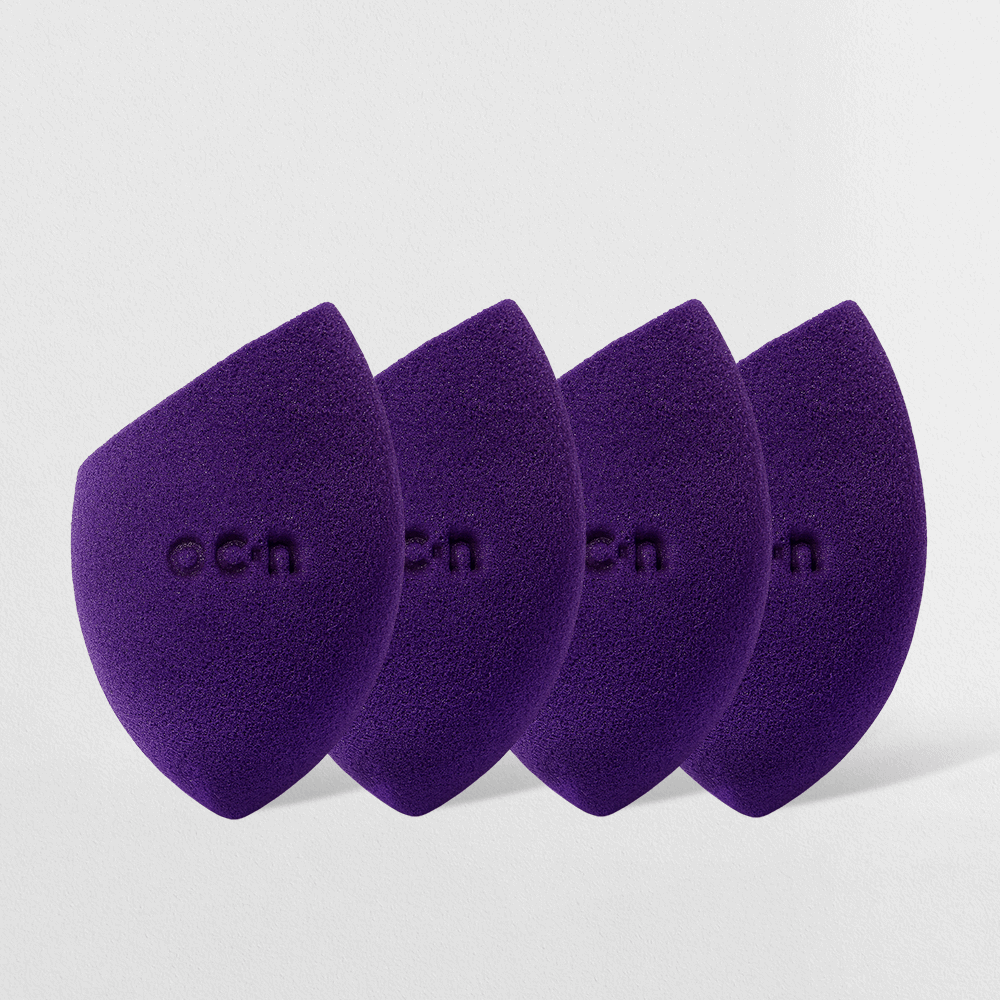 Kit Esponjas de Maquiagem - Flat Blend Roxa Océane Purple (4 Unidades)