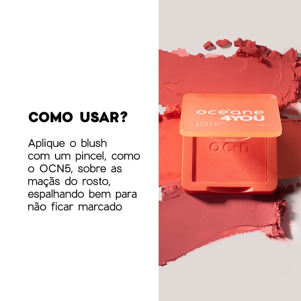 Blush Cremoso Rosa - Fluffy Blush Tango Pink 4you 7g Tango 5