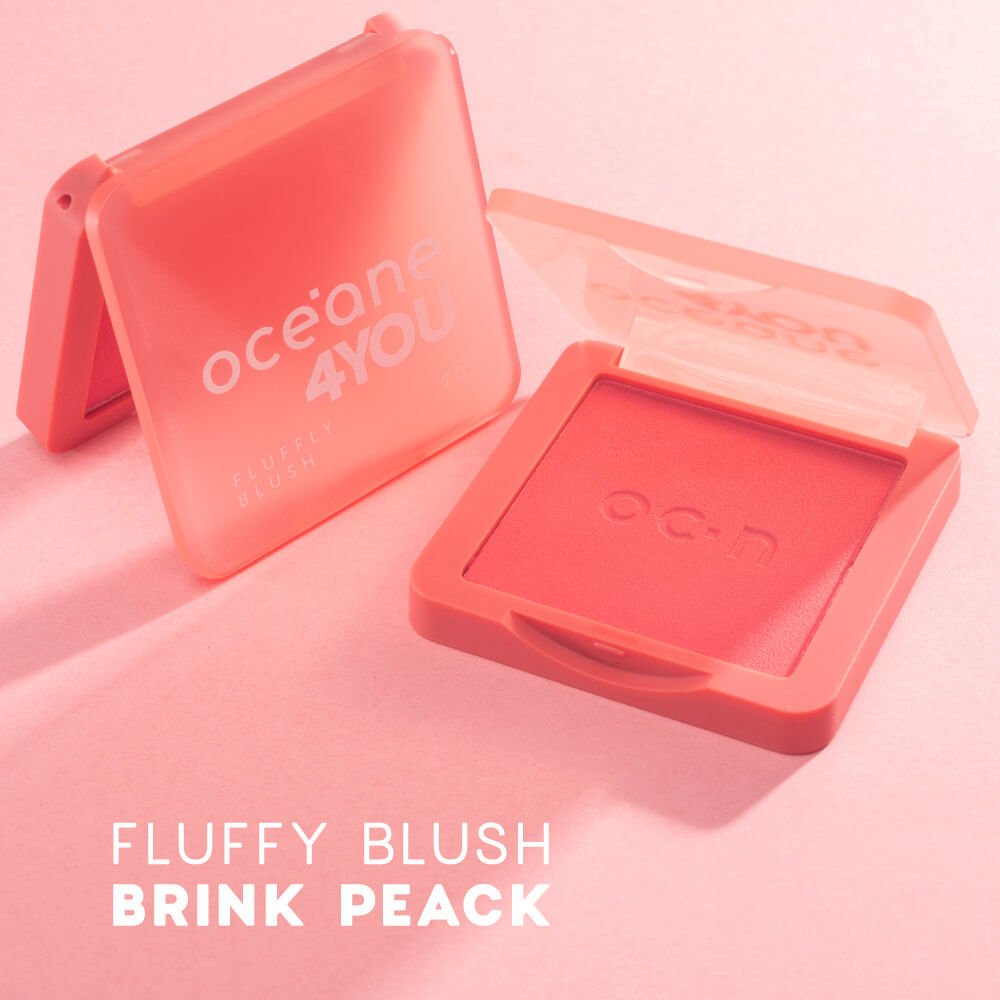 Blush Cremoso Pêssego - Fluffy Blush Brink Peach 4you 7g Brink Peach 2