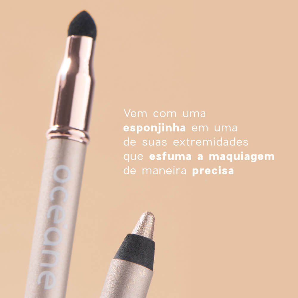 Lápis para Olhos Dourado - Shine Eye Pencil Golden Océane 4you 1,4g Golden 3