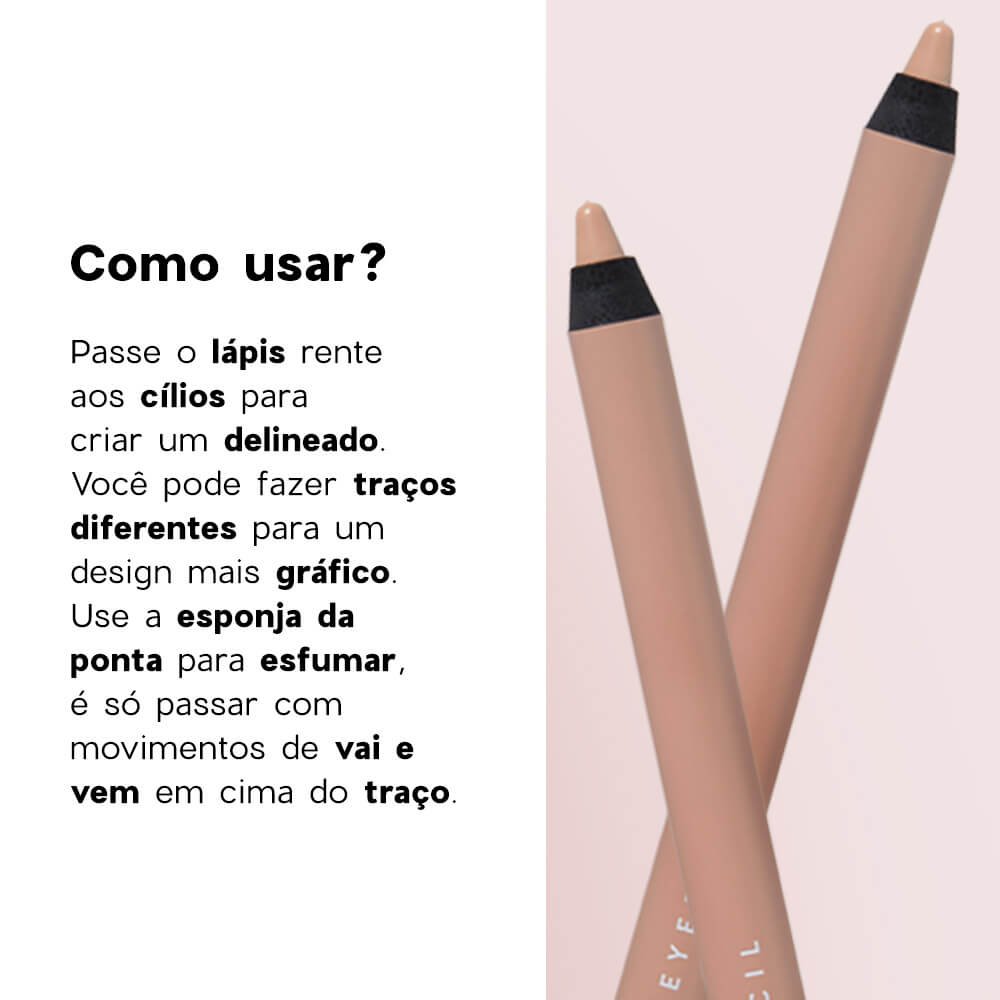 Lápis para Olhos Bege - Shine Eye Pencil Nude Océane 4you 1,4g Nude 6