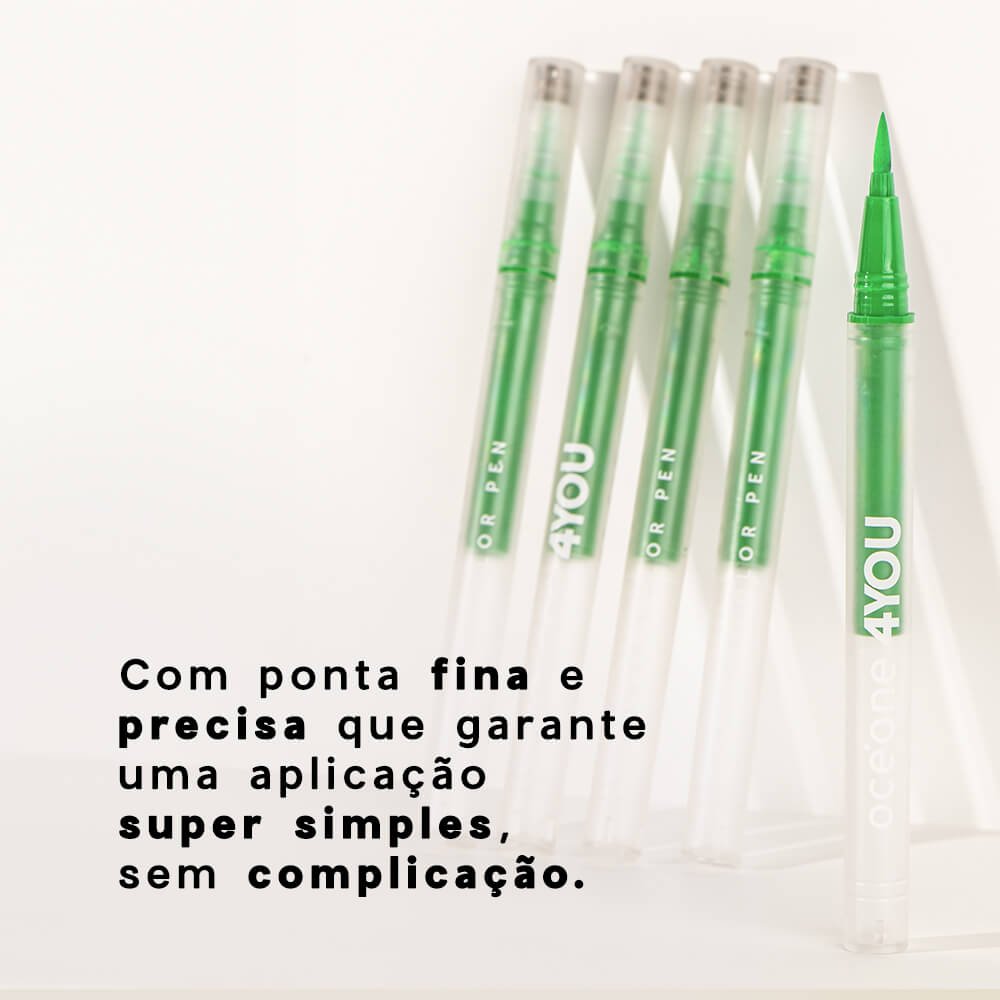 Caneta Delineadora Verde - Flash Color Pen Neon Green 4you 1,2ml Neon Green 3