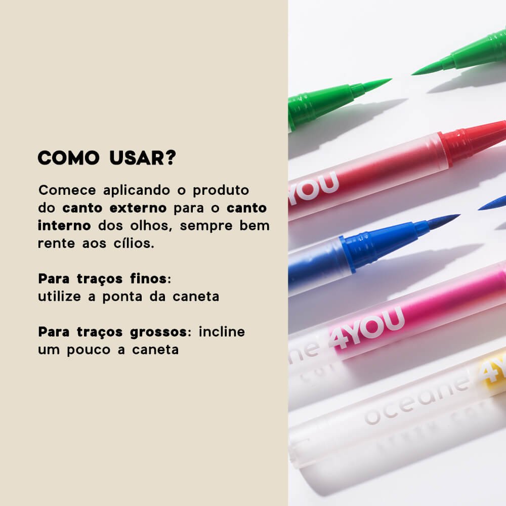 Caneta Delineadora Azul - Flash Color Pen Neon Blue 4you 1,2ml Azul 5