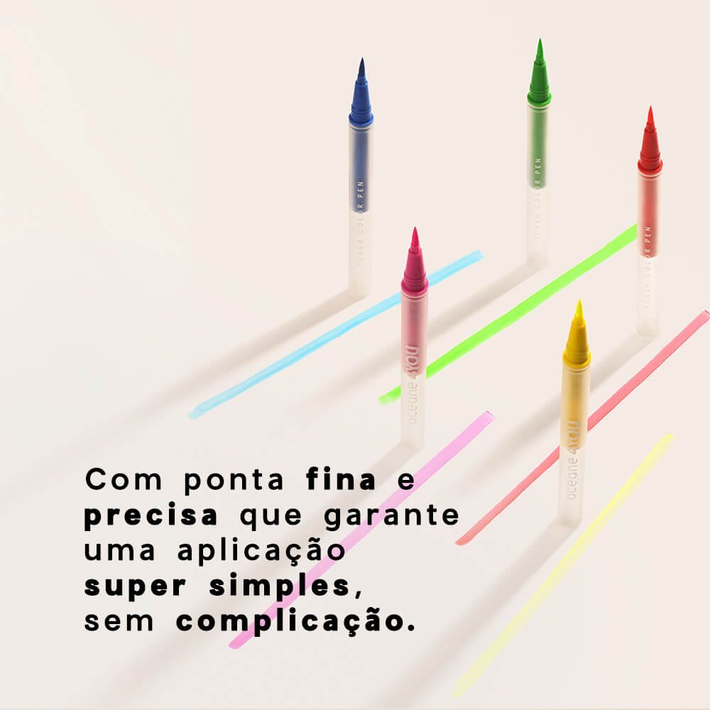 Caneta Delineadora Rosa - Flash Color Pen Neon Pink 4you 1,2ml Rosa 3