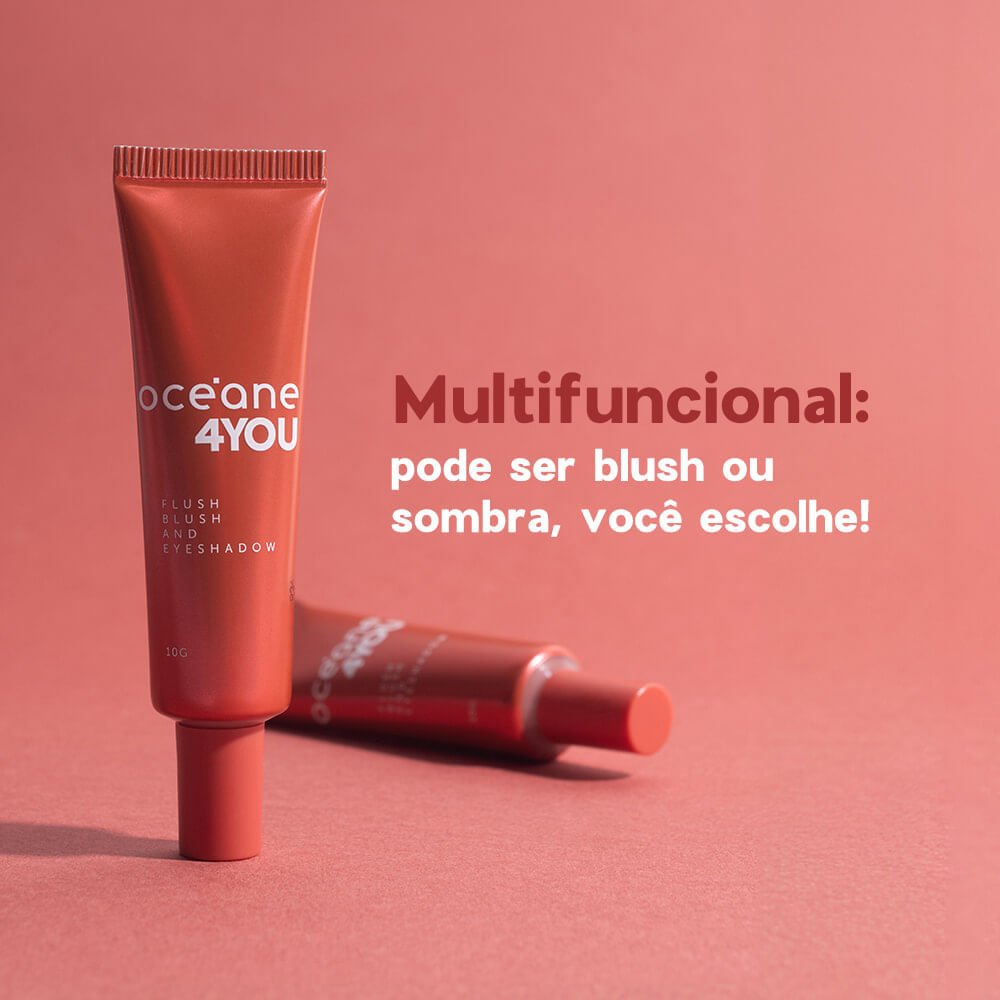Blush Líquido Laranja - Flush Blush And Eyeshadow Bright Joy 4you 10g Joy 3