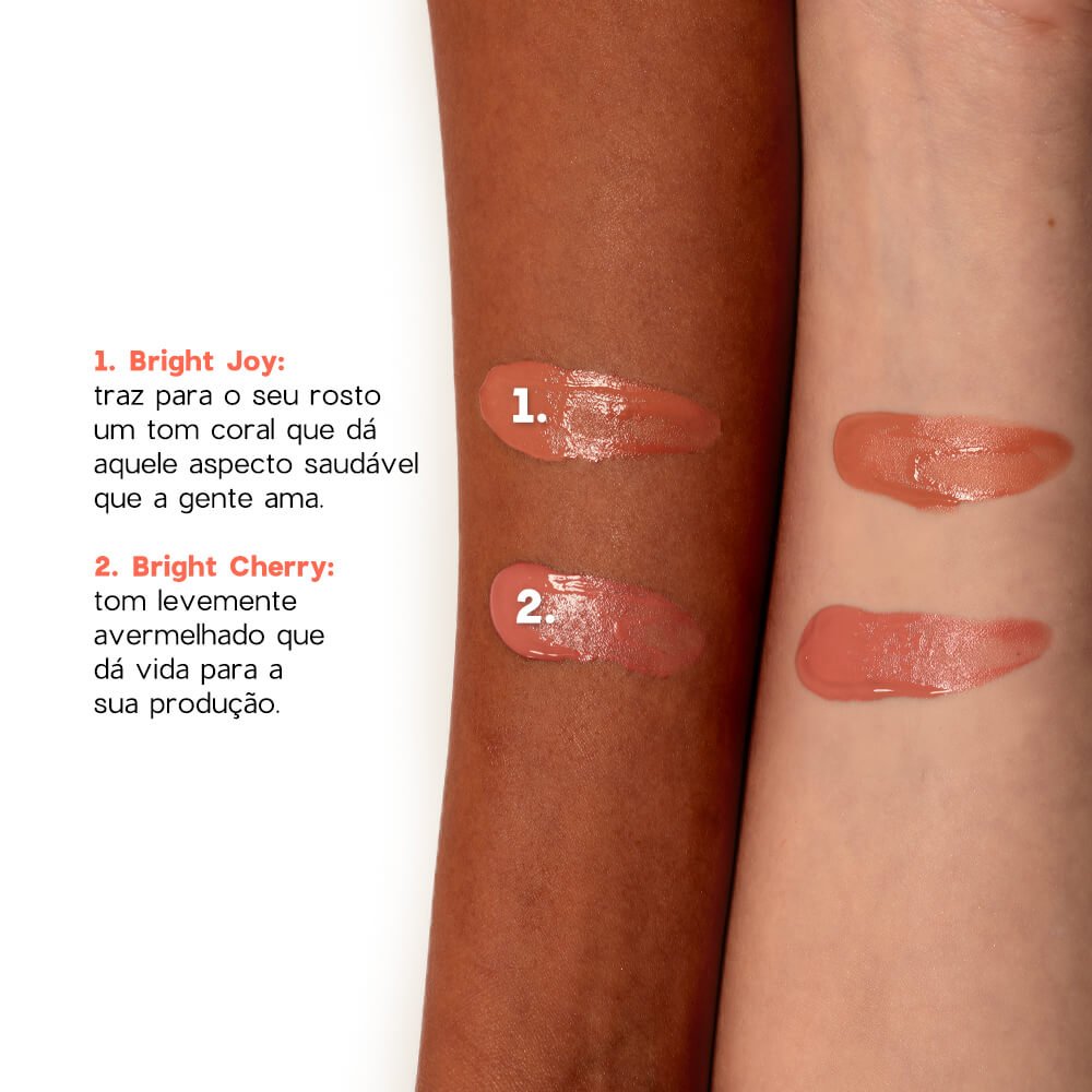 Kit Trio de Sombras + Hidratante Labial Coral + Blush Líquido Laranja 4you (3 Produtos) ÚNICO 6