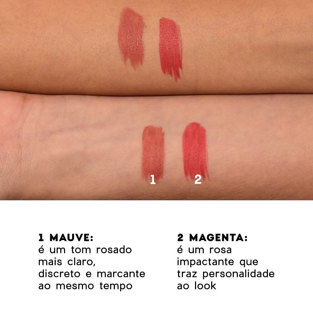 Kit Blush Líquido Laranja + Caneta Batom Nude 4you (2 Produtos) ÚNICO 7