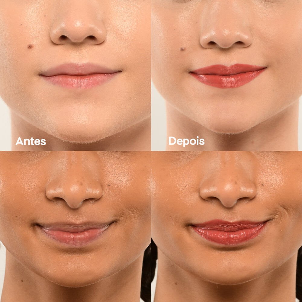 Kit Blush Líquido Laranja + Caneta Batom Nude 4you (2 Produtos) ÚNICO 8