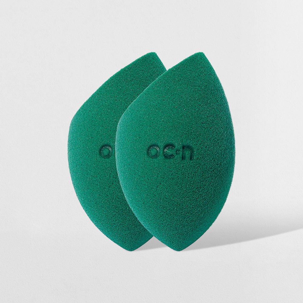 Kit Esponjas de Maquiagem - Flat Blend Verde Océane (2 Produtos)
