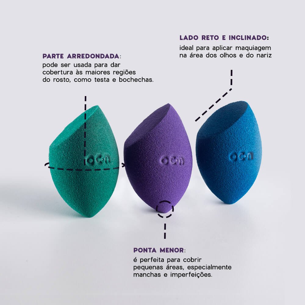 Kit Esponjas de Maquiagem - Flat Blend Verde Océane (3 Produtos) ÚNICO 6
