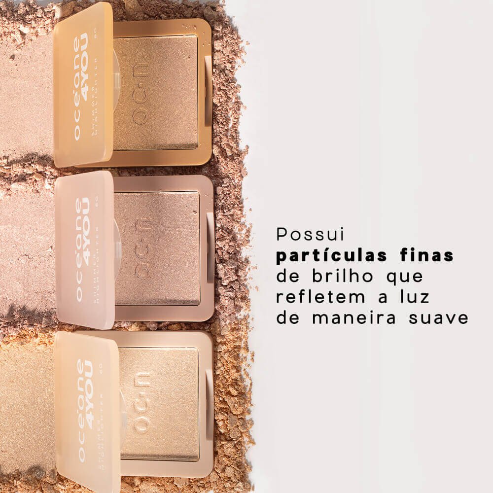 Kit Blush Cremoso Pêssego + Iluminador Facial Pelorado + Nécessaire Neoprene Azul 4you (3 Produtos) ÚNICO 6