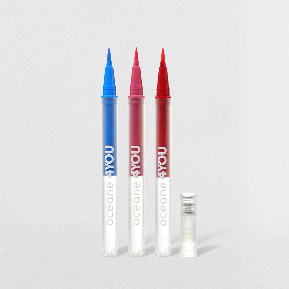 Kit Três Canetas Delineadora Flash Color Pen Neon 4you (3 Produtos) Multicores 1