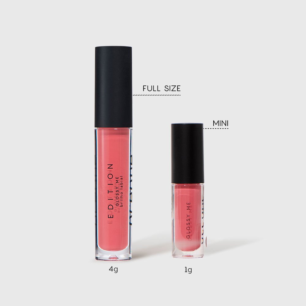 Mini Brilho Labial Rosa - Glossy Me Rose Océane Edition 1g Rosa 3