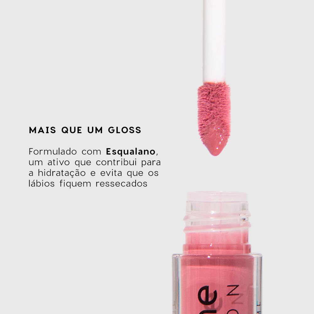Mini Brilho Labial Rosa - Glossy Me Rose Océane Edition 1g Rosa 5