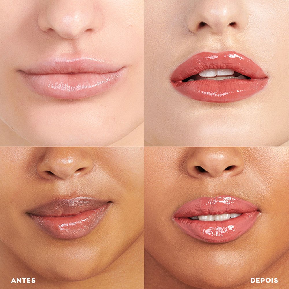 Mini Brilho Labial Rosa - Glossy Me Rose Océane Edition 1g Rosa 6