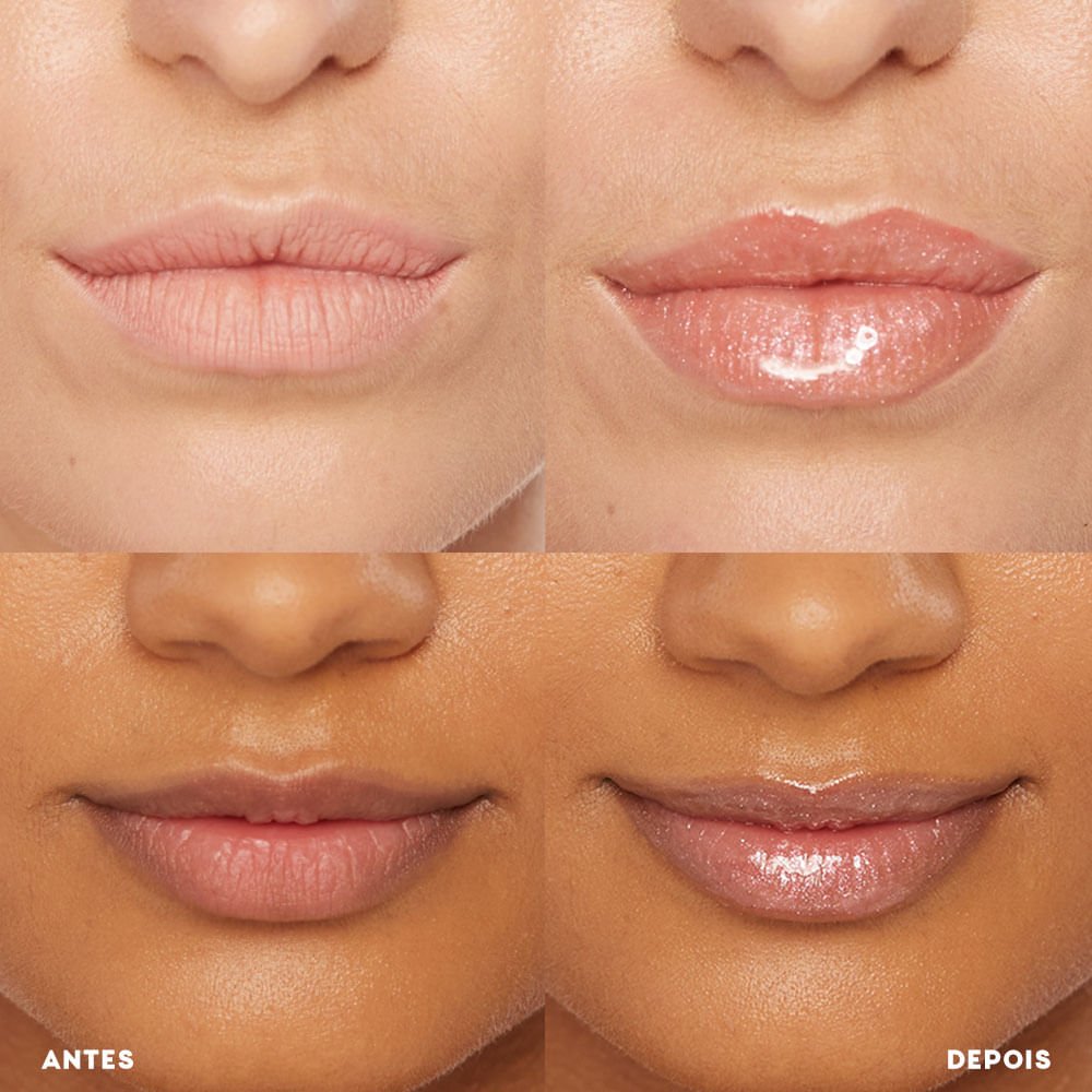 Mini Brilho Labial Transparente - Glossy Me Glazed Océane Edition 1g Bege 6