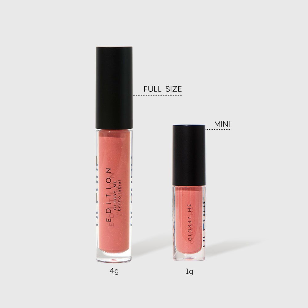 Mini Brilho Labial Nude - Glossy Me Shimmer Brown Océane Edition 1g Shimmer Brown 3