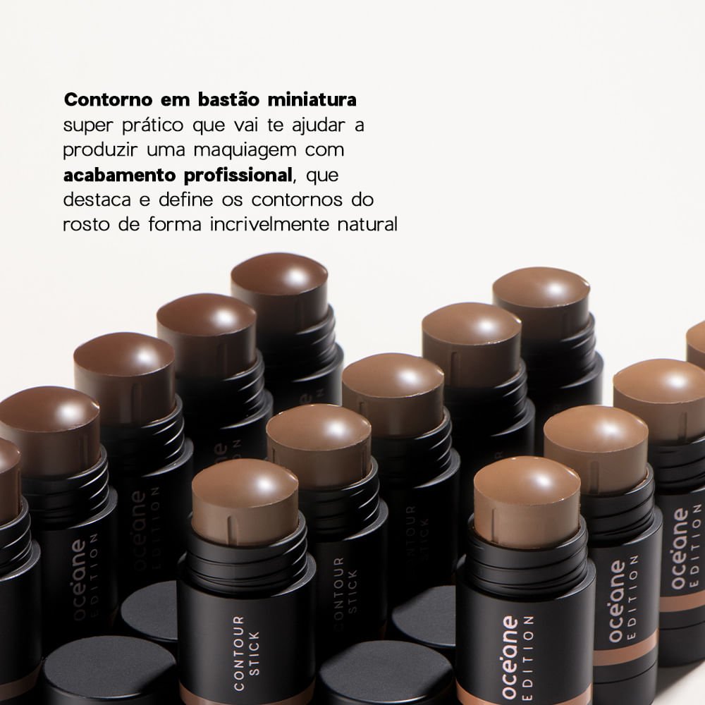 Mini Contorno em Bastão Marrom Médio - Contour Stick Medium Océane Edition 6g Marrom Medio 4