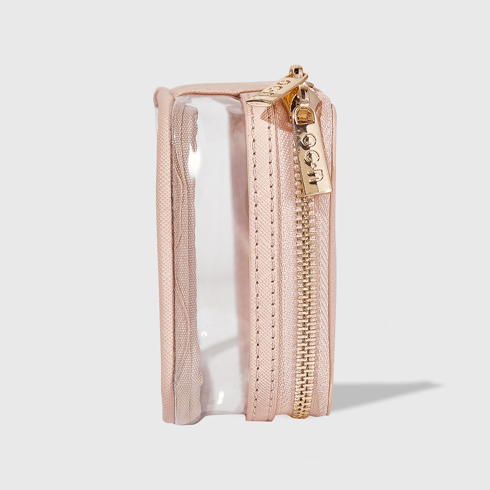 Mini Nécessaire Nude com Transparência - Crystal Case ÚNICO 9