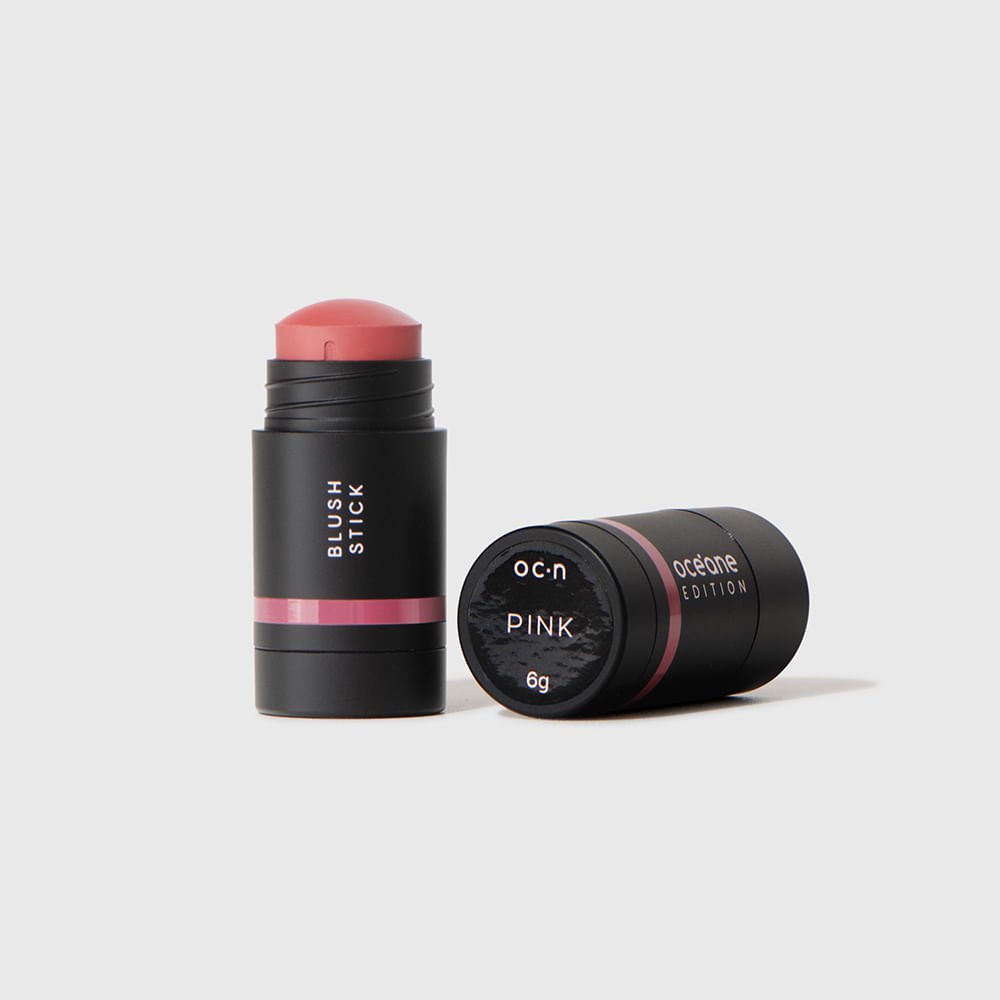 Kit Mini Blush em Bastão Rosa + Mini Batom Nude Semi-Matte + Night Glam + Mini Daily Makeup (4 Produtos)