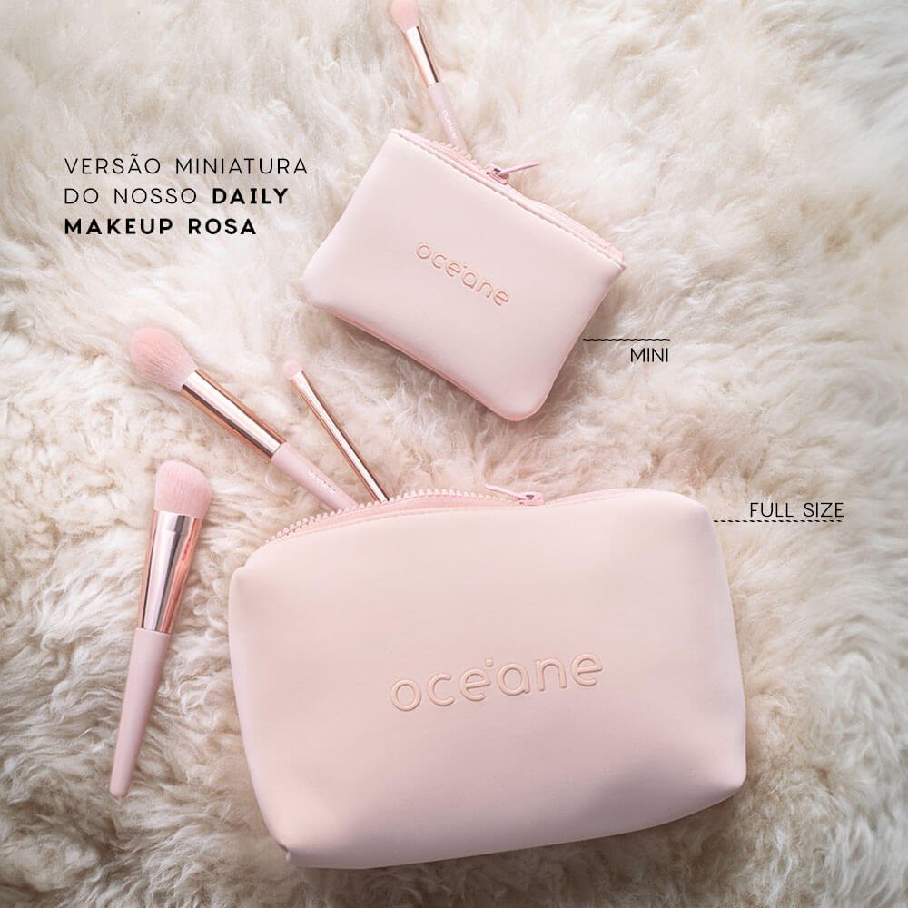 Mini Nécessaire Rosa Daily Makeup Rosa 3