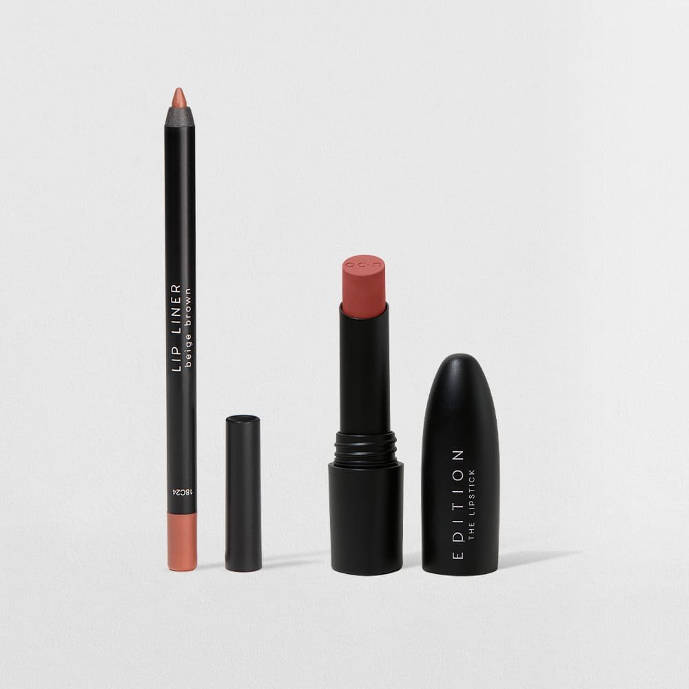 Kit Lápis Labial Nude + Batom Rosa Océane Edtion (2 Produtos) ÚNICO 1