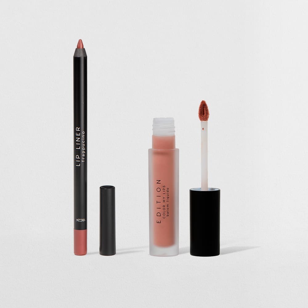 Kit Lápis Labial Marrom + Batom Nude Océane Edition (2 Produtos) ÚNICO 1