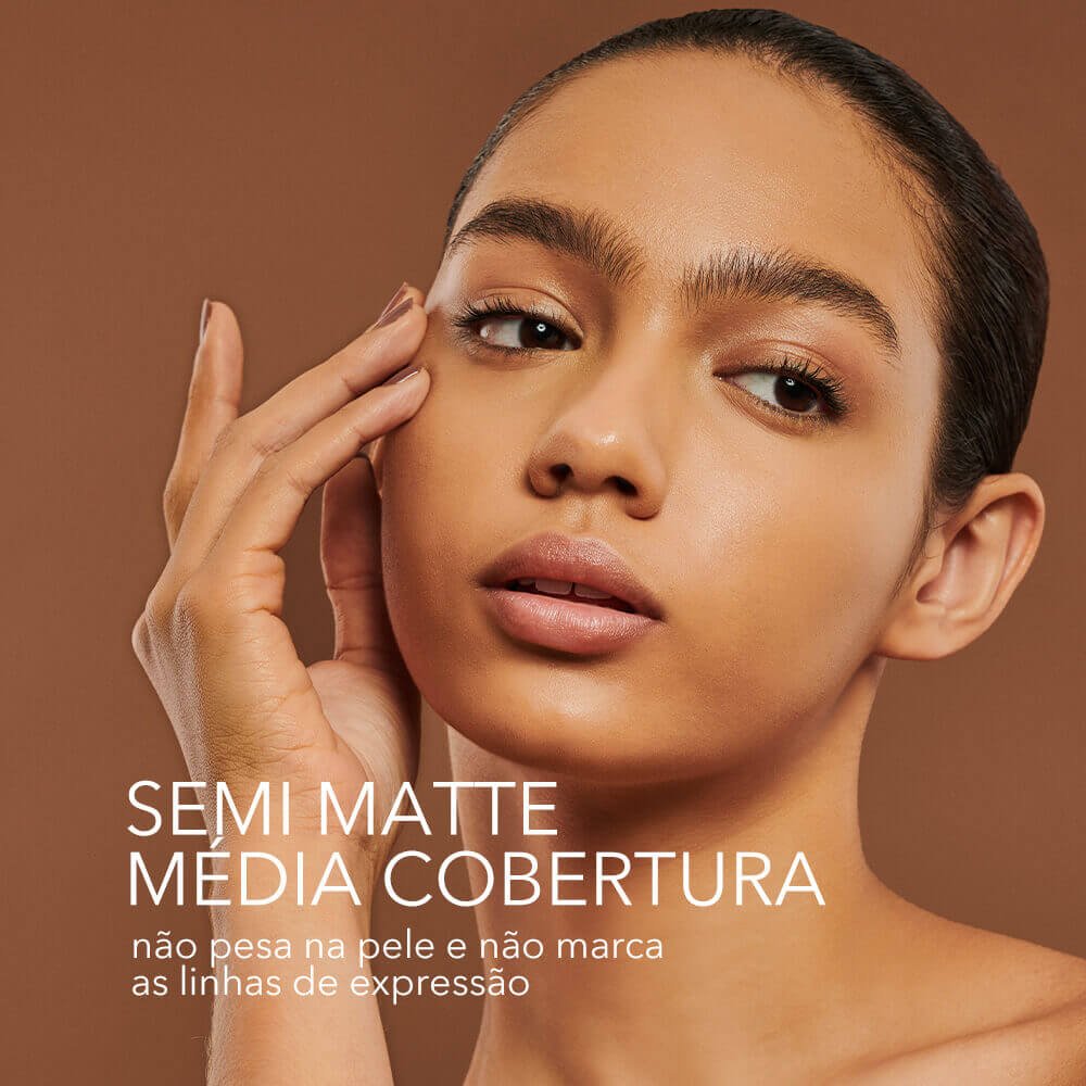Base Líquida Média Semi-Matte - Skin Foundation 340m Océane Edition 35ml Marrom 7