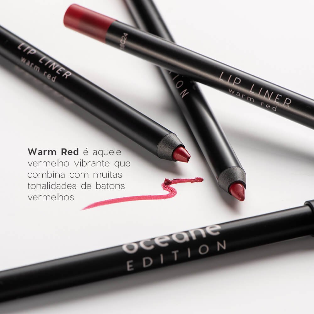 Lápis de Contorno Labial Vermelho - Lip Liner Warm Red Océane Edition 1,2g Warm Red 4