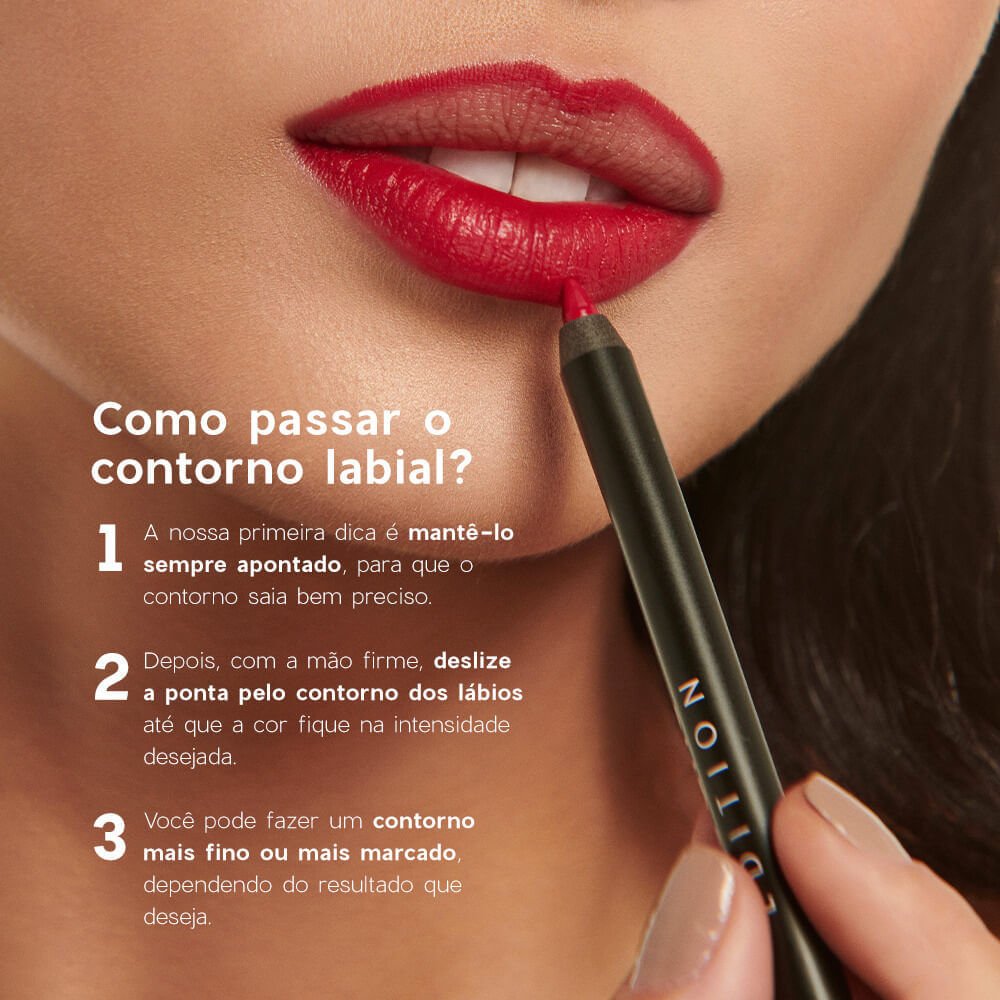 Lápis de Contorno Labial Vermelho - Lip Liner Warm Red Océane Edition 1,2g Warm Red 7