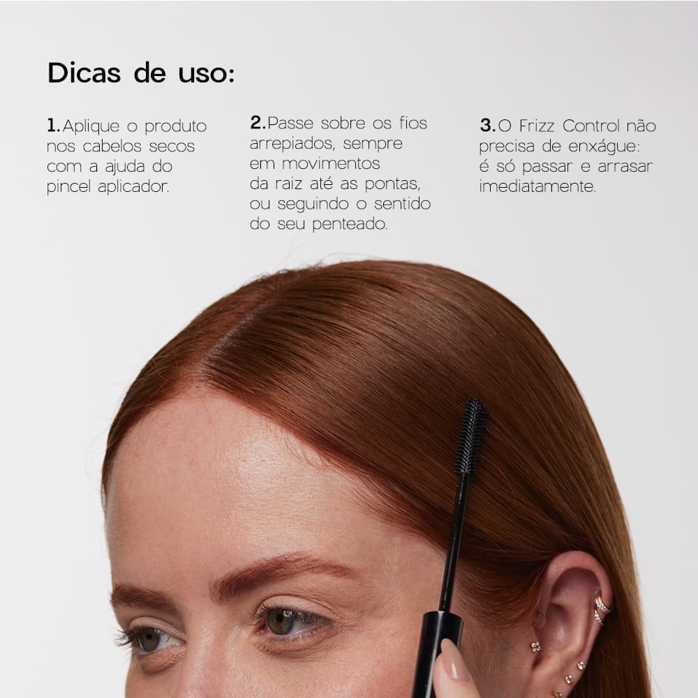 Kit Maquiagem Capilar Castanho Escuro + Anti-Frizz Capilar Nádia Tambasco By Océane (2 Produtos) ÚNICO 7