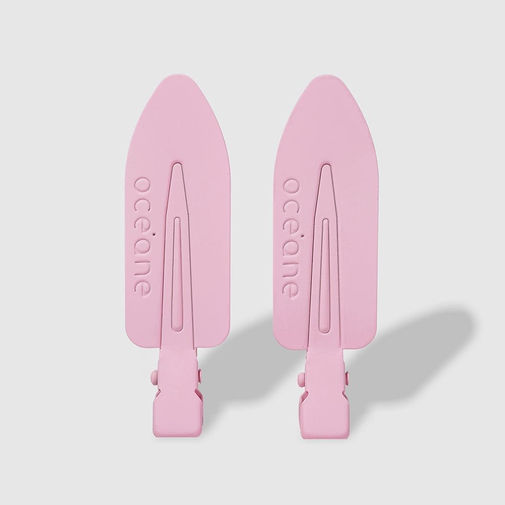 Mini Presilha de Cabelo Rosa - Hair Clip Océane Edition 2un