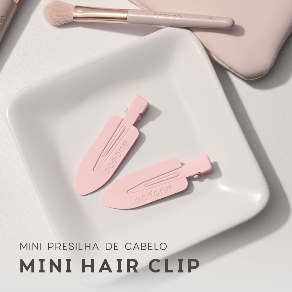 Mini Presilha de Cabelo Rosa - Hair Clip Océane Edition 2un Rosa 2