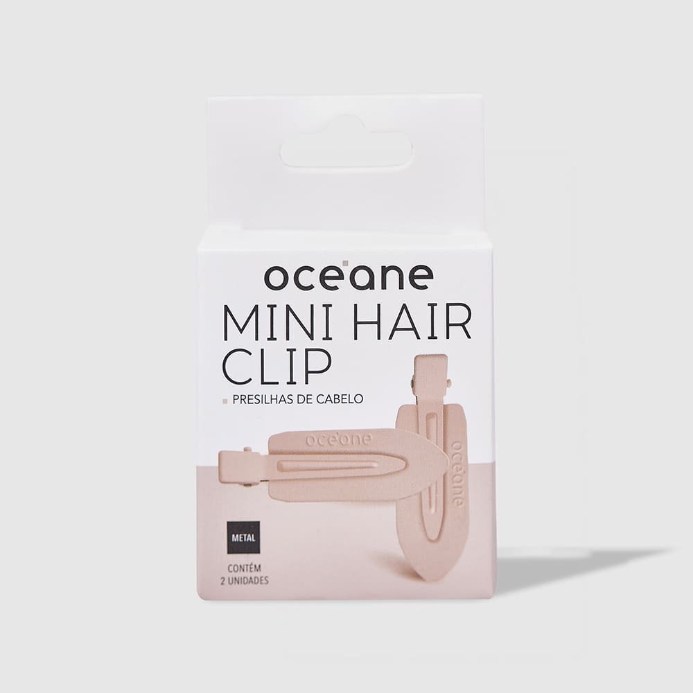 Mini Presilha de Cabelo Rosa - Hair Clip Océane Edition 2un Rosa 9
