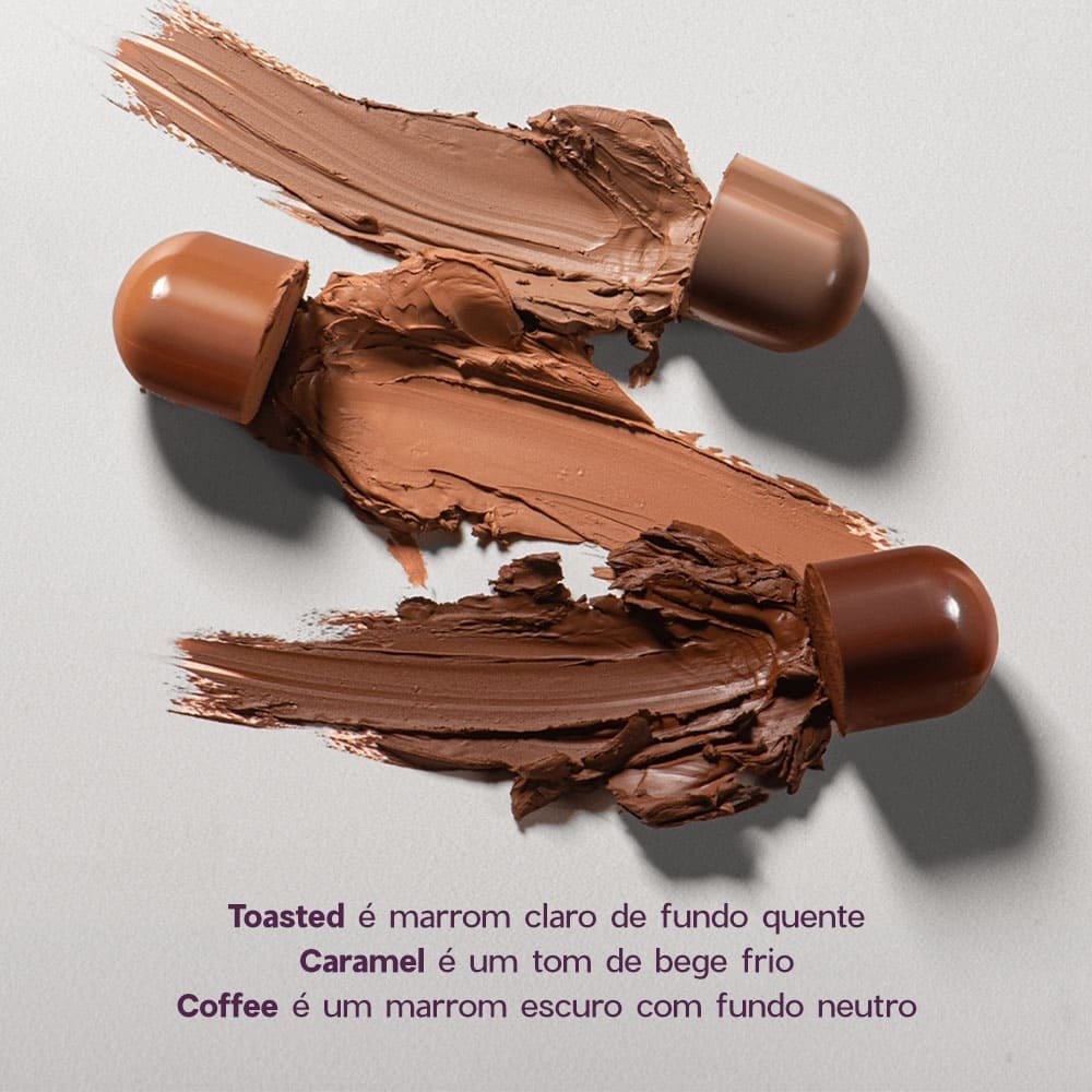 Contorno em Bastão Marrom Escuro - Contour Stick Coffee Océane Purple 6g Coffee 6