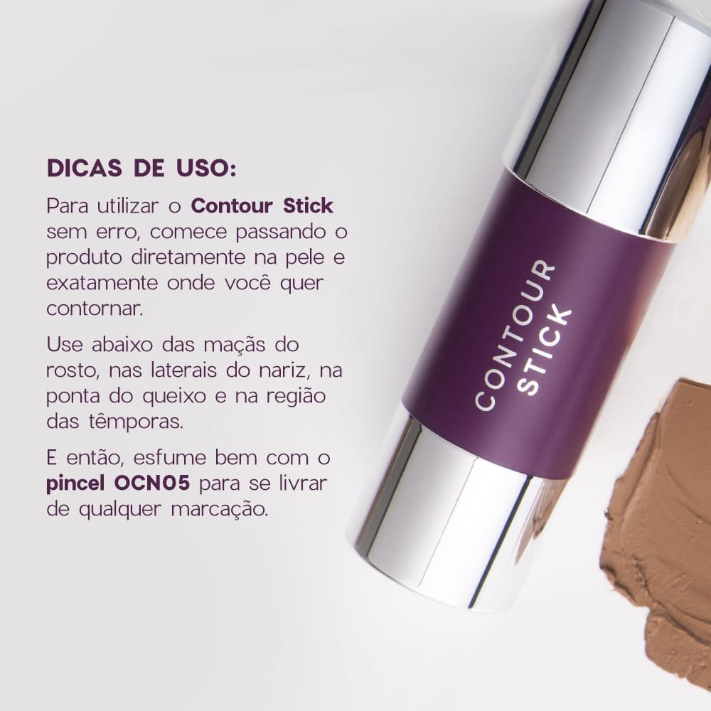 Contorno em Bastão Marrom Escuro - Contour Stick Coffee Océane Purple 6g Coffee 8