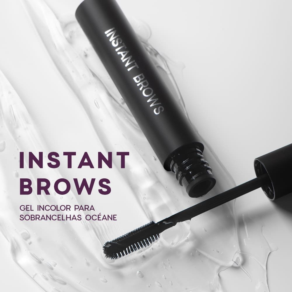 Gel Fixador para Sobrancelhas Incolor - Instant Brows Océane Purple 7g Preto 2