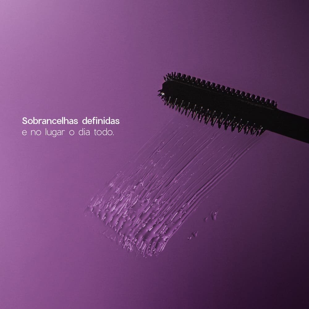 Gel Fixador para Sobrancelhas Incolor - Instant Brows Océane Purple 7g Preto 3