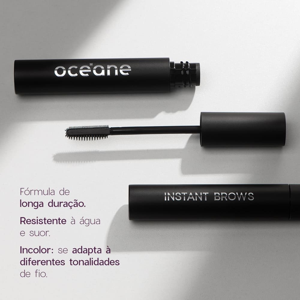 Gel Fixador para Sobrancelhas Incolor - Instant Brows Océane Purple 7g Preto 4