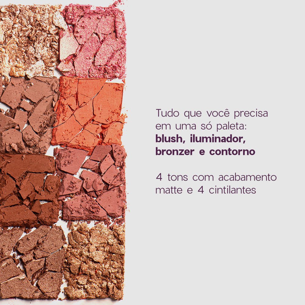 Kit Paleta Multifuncional + Paleta de Sombras Special Day Océane Purple (2 Produtos) Multicores 6