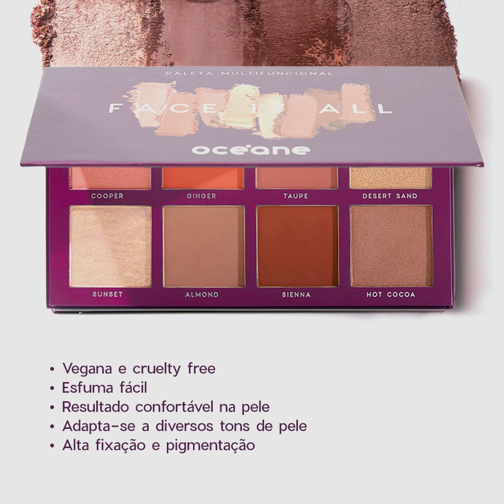 Kit Paleta Multifuncional + Paleta de Sombras Special Day Océane Purple (2 Produtos) Multicores 7
