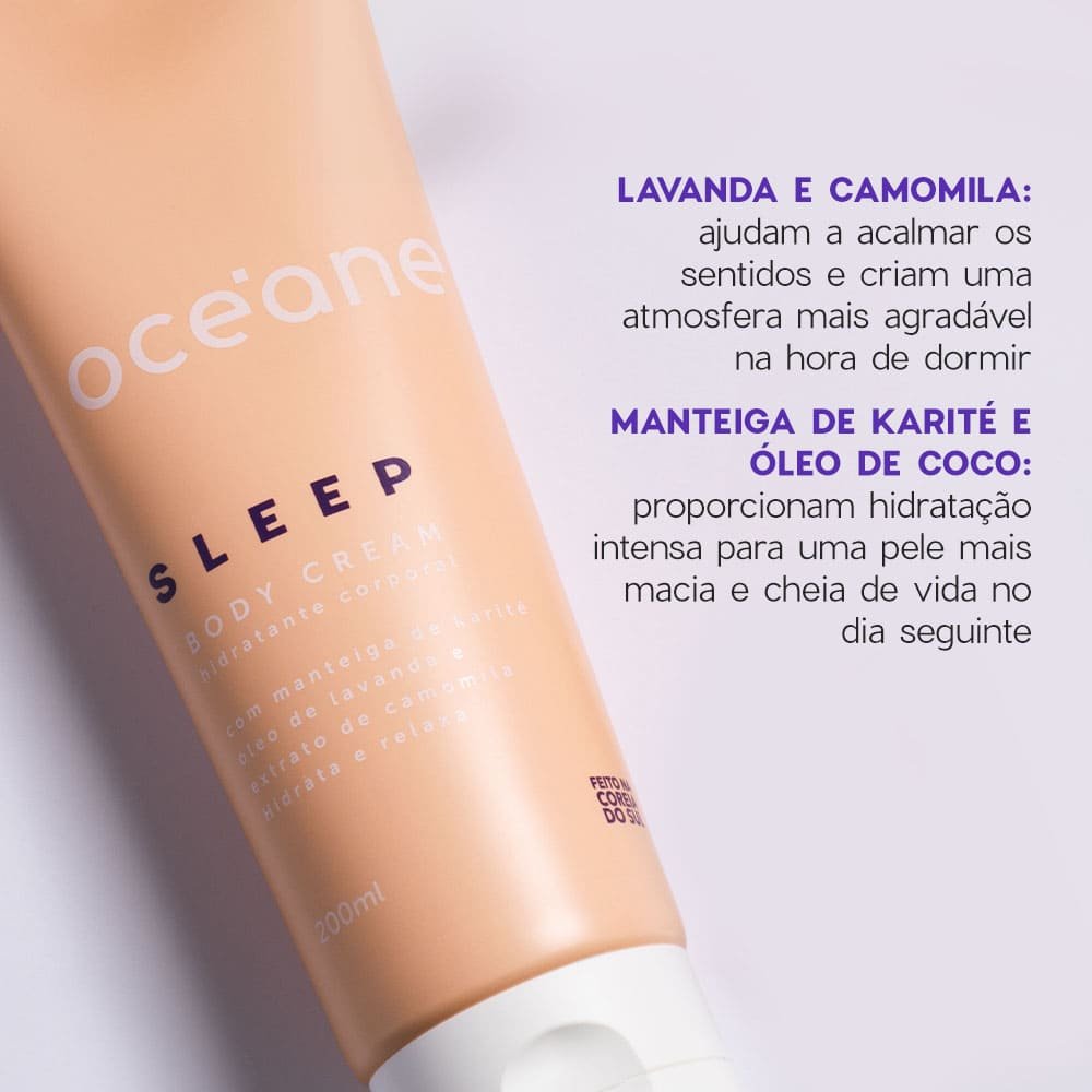 Hidratante Corporal com Camomila e Lavanda - Sleep Body Cream 200ml 200ml 3