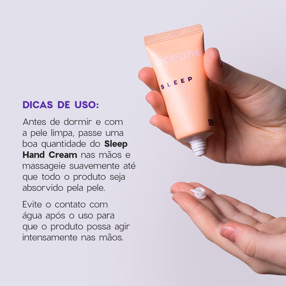 Kit Creme para As Mãos + Hidratante Corporal Sleep (2 Produtos) ÚNICO 6