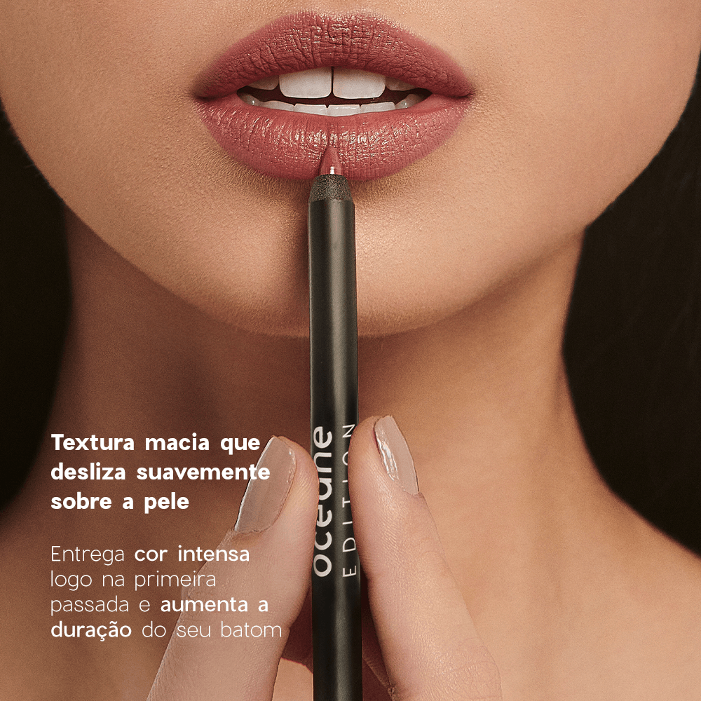 Kit Lápis de Contorno Labial Nude + Brilho Labial Transparente Océane Edition (2 Produtos) ÚNICO 5