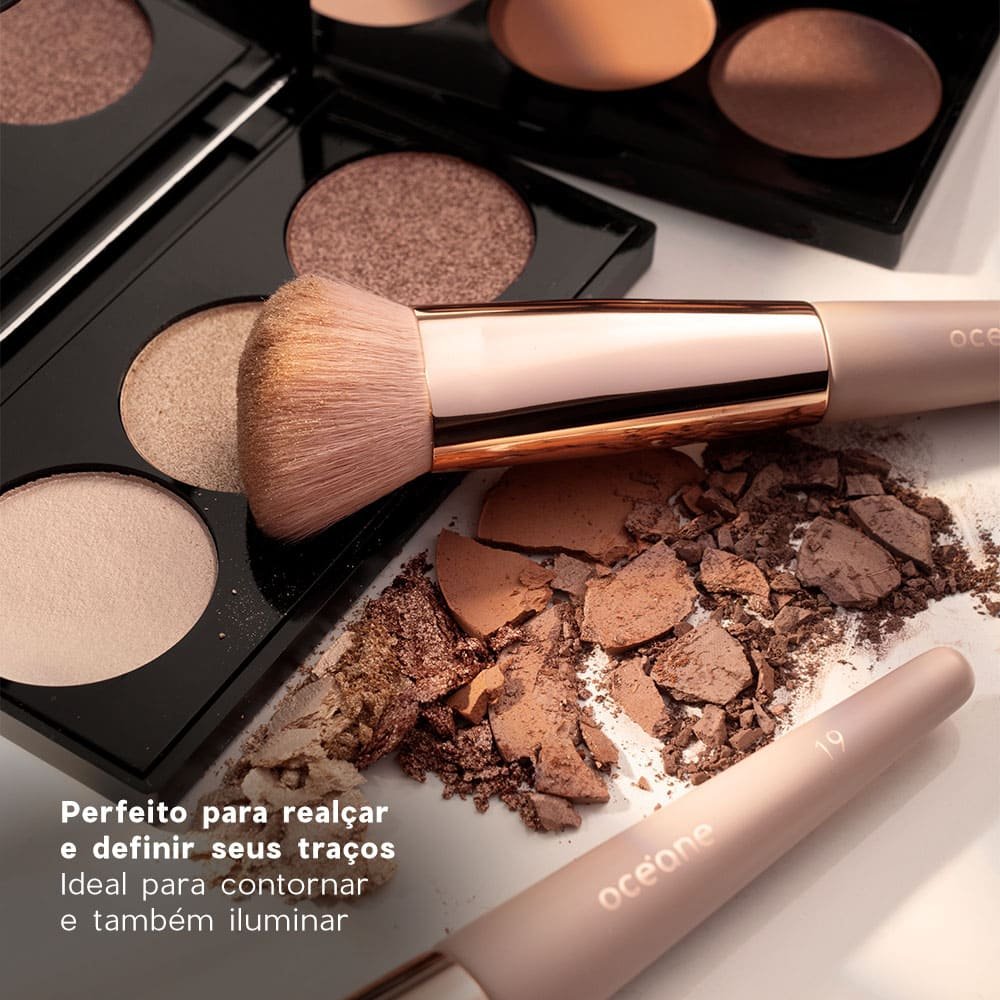 Pincel de Maquiagem para Contorno - Angled Contour Brush Ocn19 ÚNICO 3