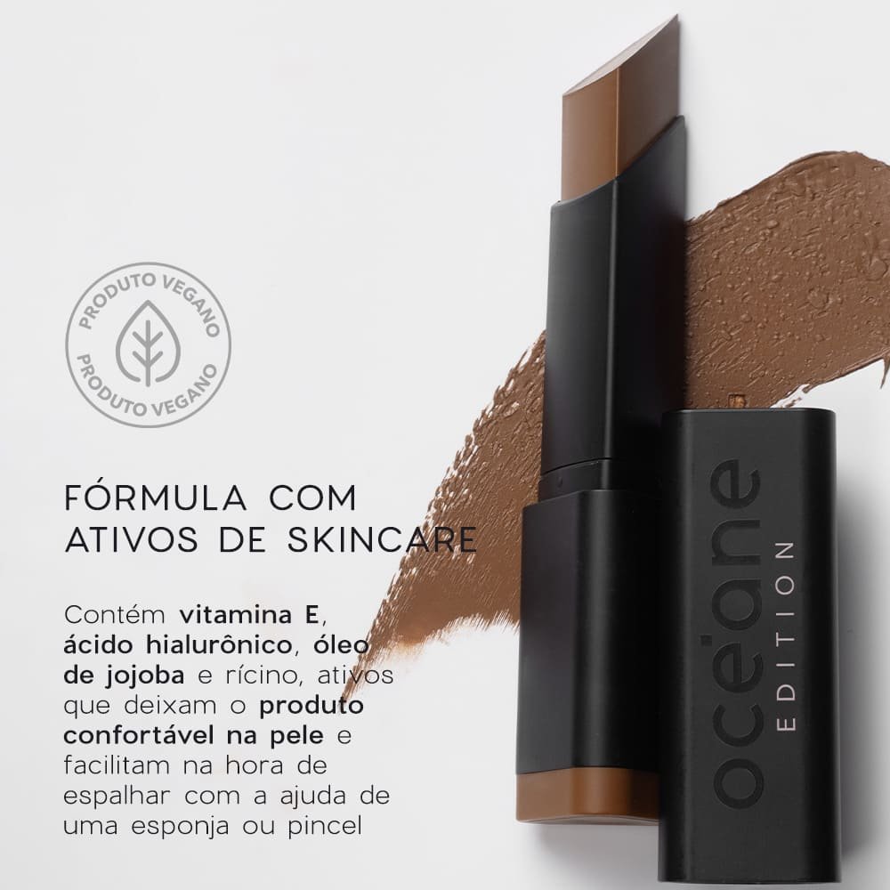 Base em Bastão Escura Semi-Matte - Foundation Stick Espresso Océane Edition 8g Escura 6