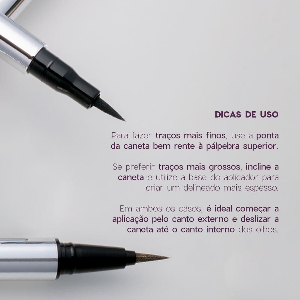 Caneta Delineadora de Olhos Marrom - Eyeliner Real Brown Océane Purple 1,8g Brown 7