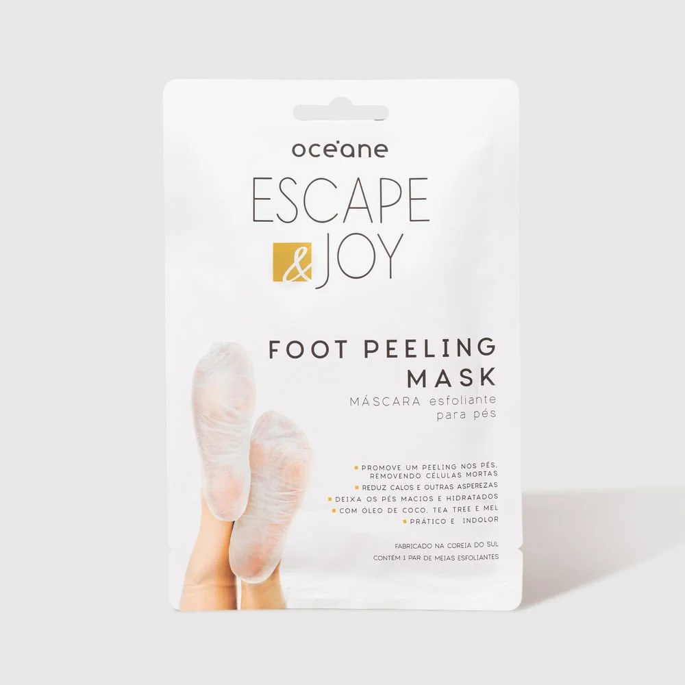 Kit Máscara Esfoliante para Pés com Óleo de Coco (2 Produtos) ÚNICO 2