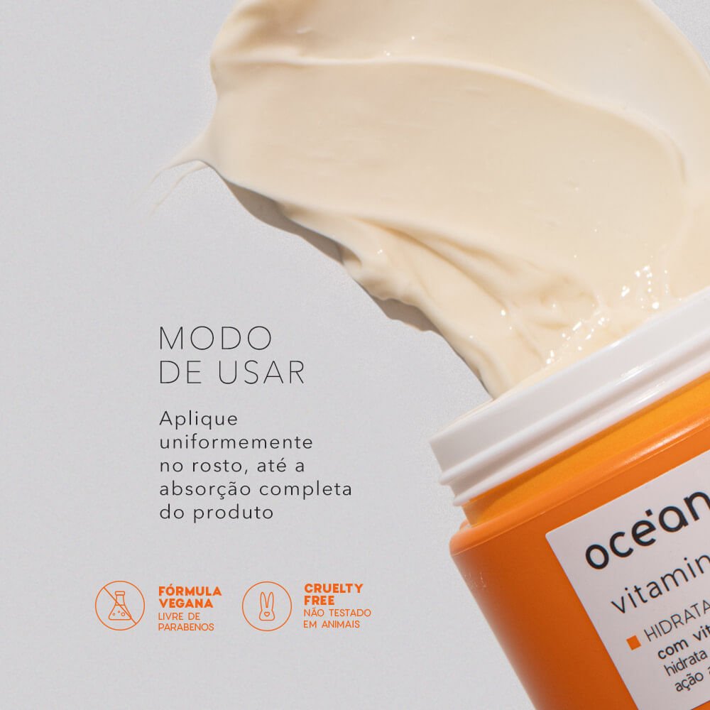 Kit Creme Hidratante Facial com Vitamina C (2 Produtos) ÚNICO 6