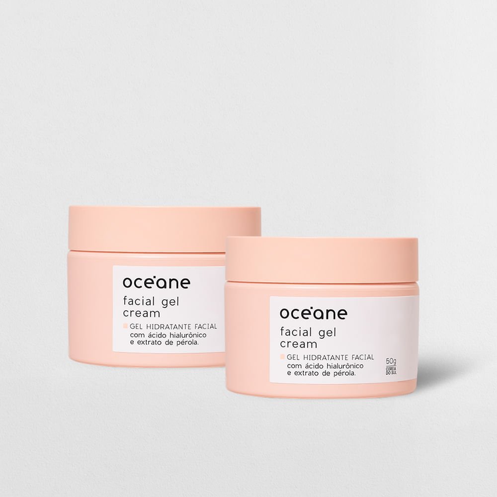 Kit Gel Hidratante Facial com Extrato de Pérola (2 Produtos)